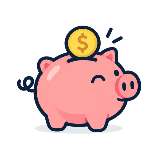 Isologo de Finanzas Oink: un chanchito alcancía